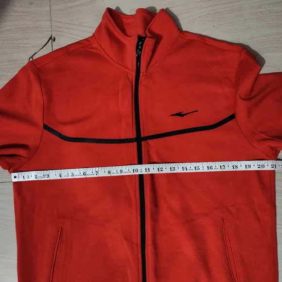 Erke zipper sweatshirt red size XL - Picture 7 of 8